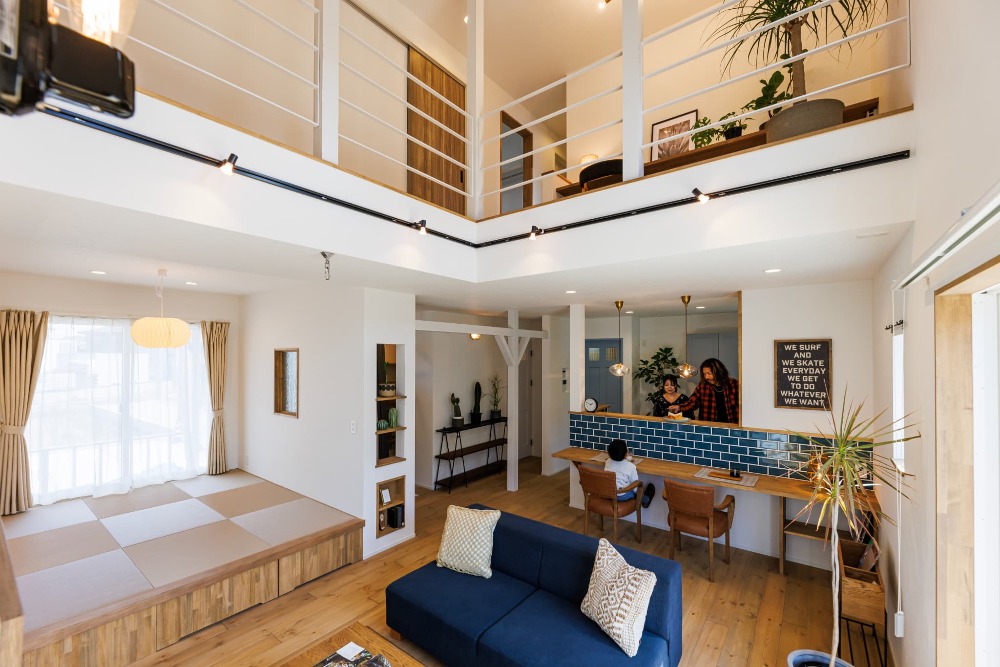 爽やかグリーンのカリフォルニアスタイルハウス